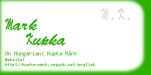 mark kupka business card
